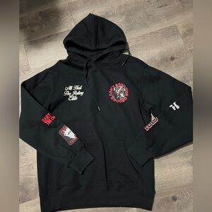 Crooks & Castles Red Doberman Graphic Pullover  Hoodie Size Medium (32-34) New